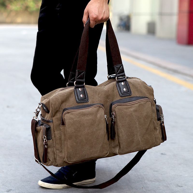 New Fashion Canvas Men Travel Bags Carry on Luggage bag Large Men Duffel Bags shoulder