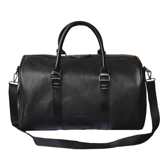 Pebbled Leather Weekend Bag | Stylish Travel Bags | Best Leather Duffle Bag